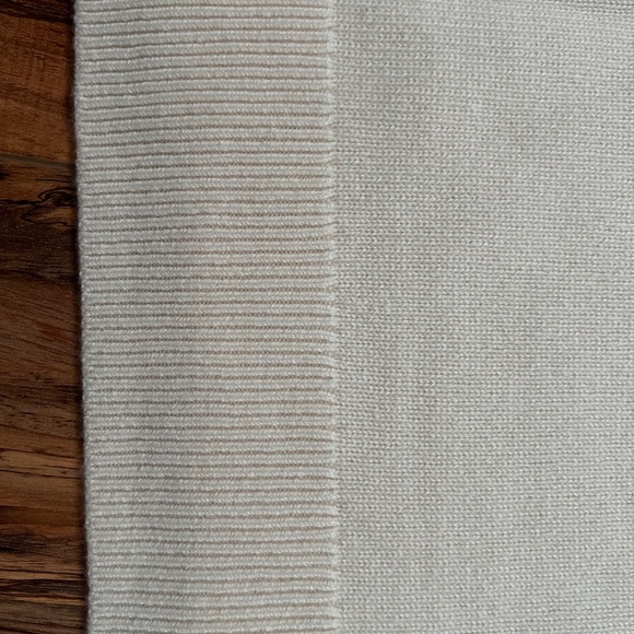 Women's Cashmere Funnel Neck Sweater - Fresh Ivory - Picture 6 of 13